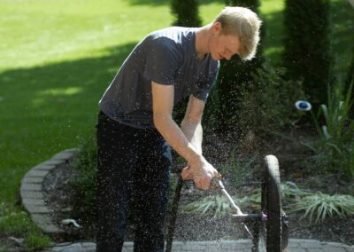 Patio and hardscape cleaning — pressure washing outdoor surfaces