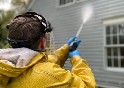Residential house wash — pressure washing exterior siding