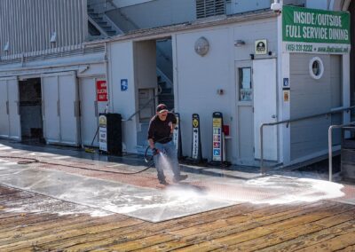 Concrete and sidewalk cleaning — pressure washing flatwork